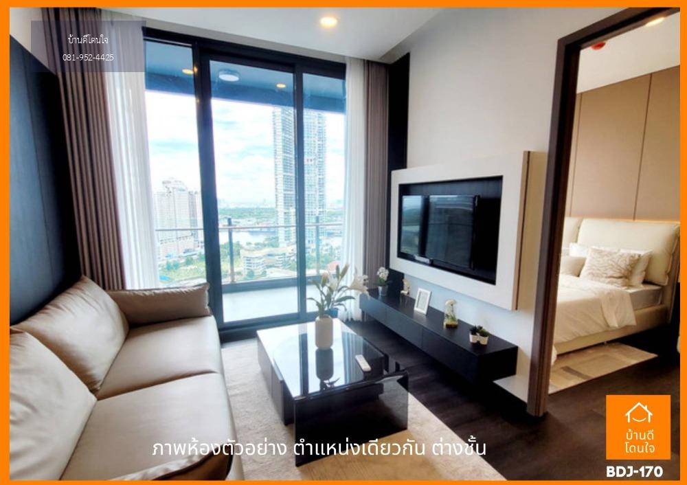 ขายดาวน์ ด่วน!! sapphire Luxurious Condominium Rama III วิวแม่น้ำ ชั้นสูง (52.8 ตร.ม.) ห้องรอโอนมือหนึ่ง ขายขาดทุน